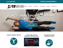 Tablet Screenshot of functionalsportstherapy.com